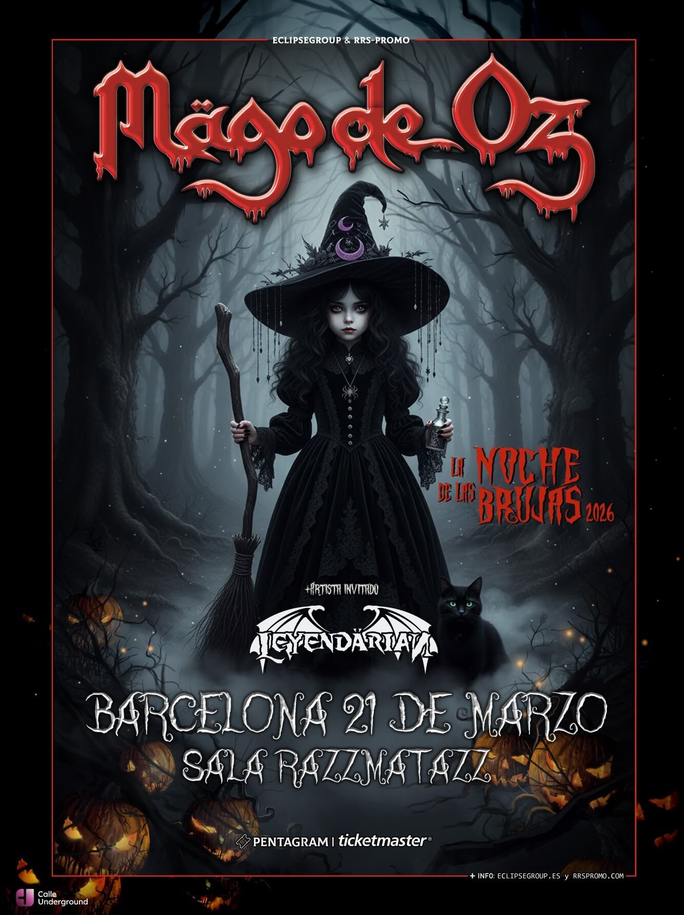 MAGO-DE-OZ-BARCELONA-2026 Cartel Mägo de Oz - Barcelona 2026 - Sala Razzmatazz